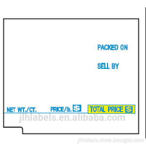 Tec SL-66-30/SL-6600/SL-9000 40mm Scale Labels,with notch , 48mm x 40mm / 1.88" x 1.57",600 labels/roll